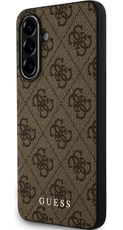 Guess Samsung Galaxy A56 Metal Logo dėklas, ruda, 2 nuotrauka